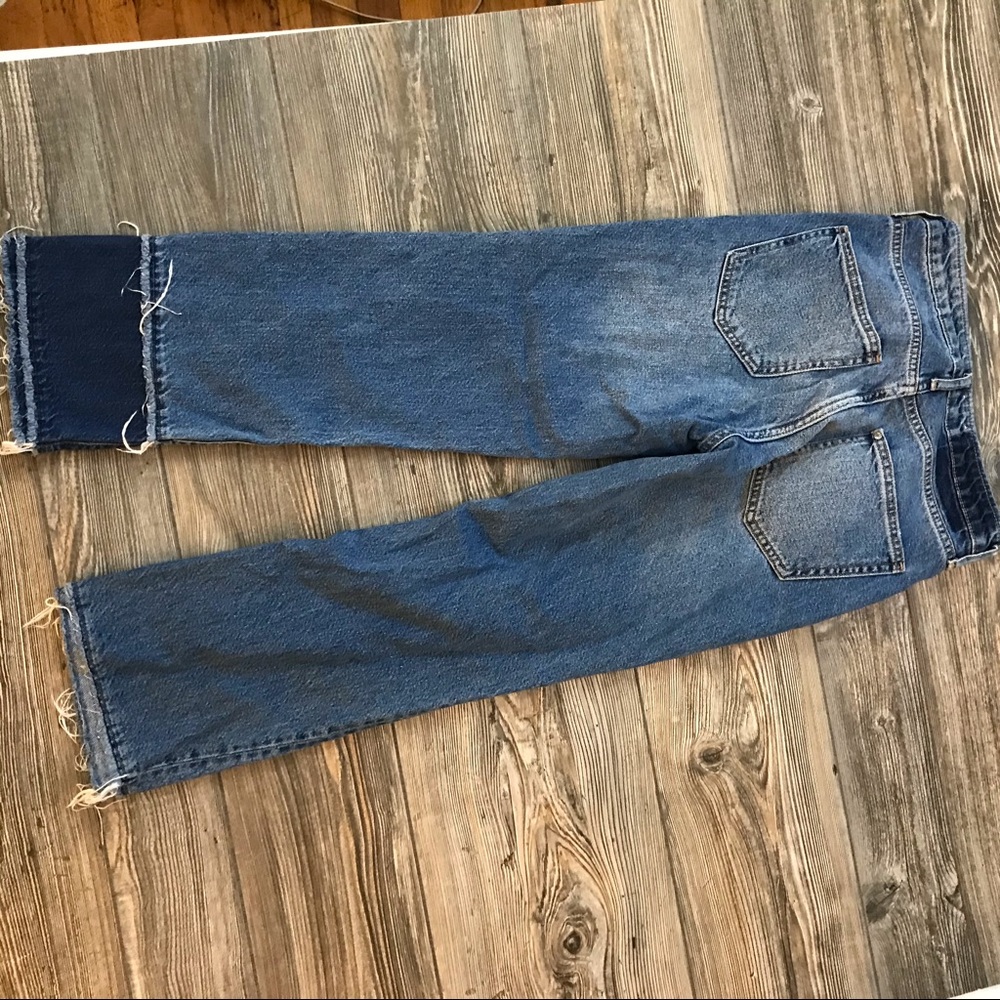 Cropped Straight High Waisted Denim - Picture 5 of 6